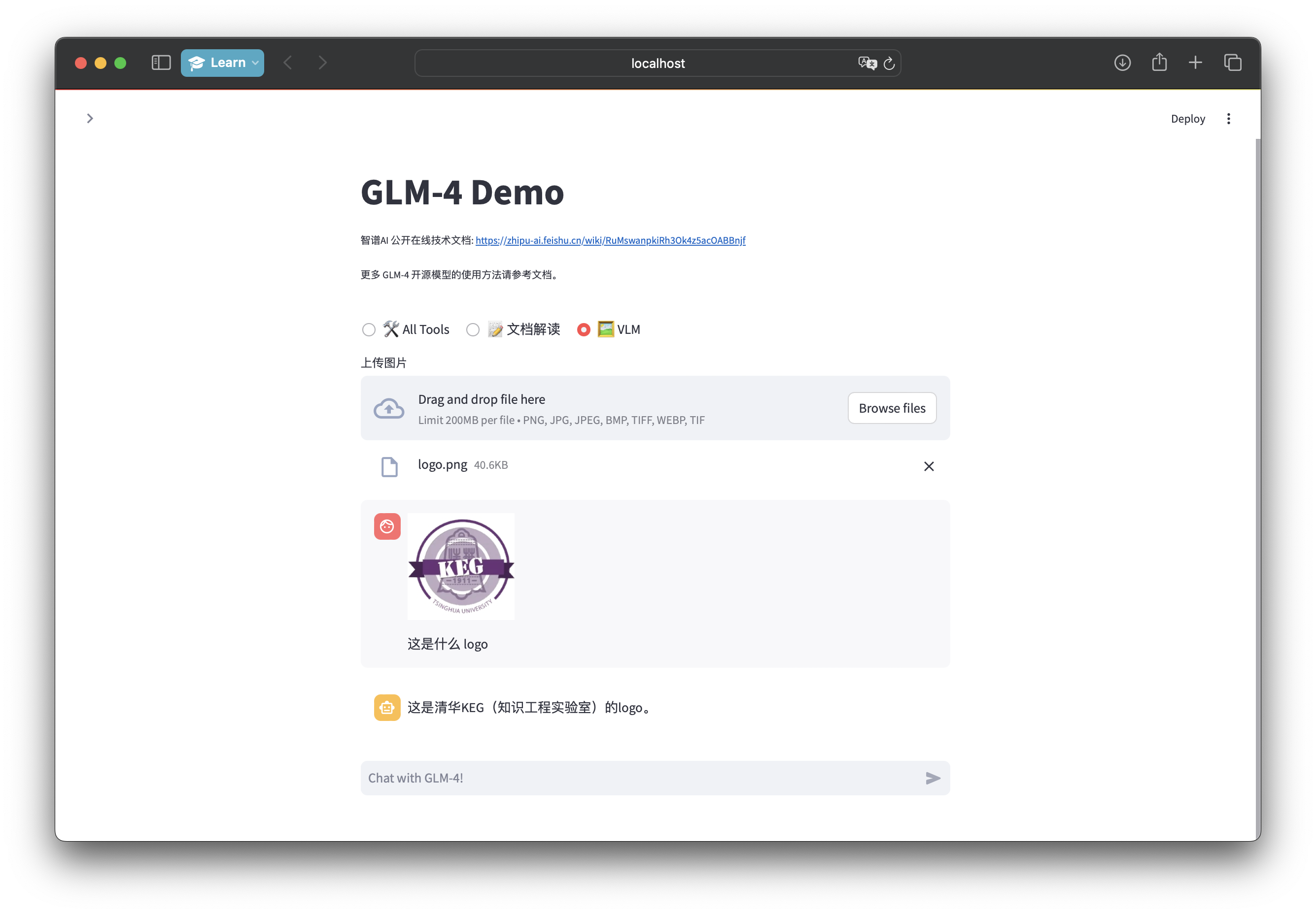 Demo webpage