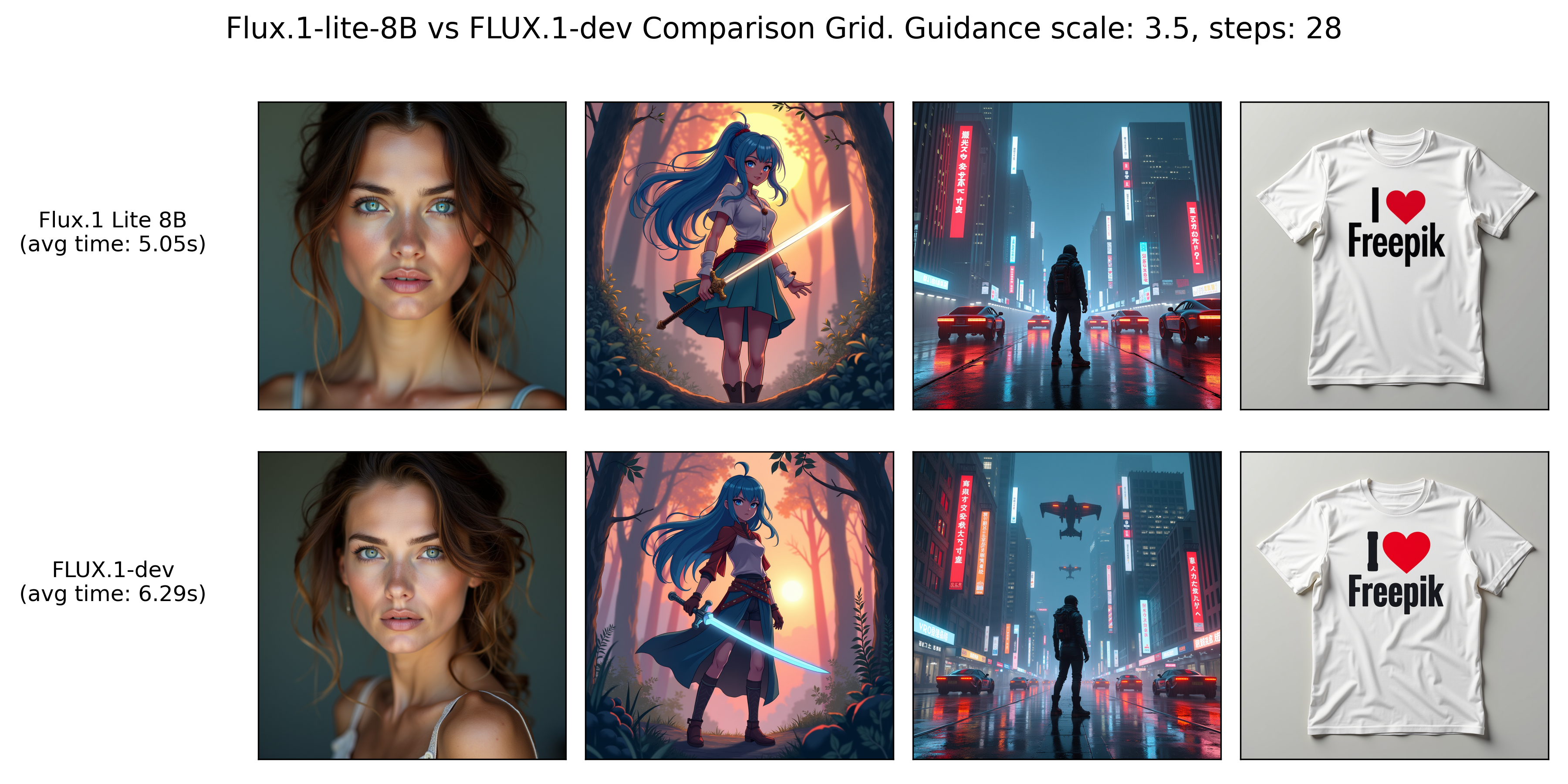 Flux.1 Lite vs FLUX.1-dev